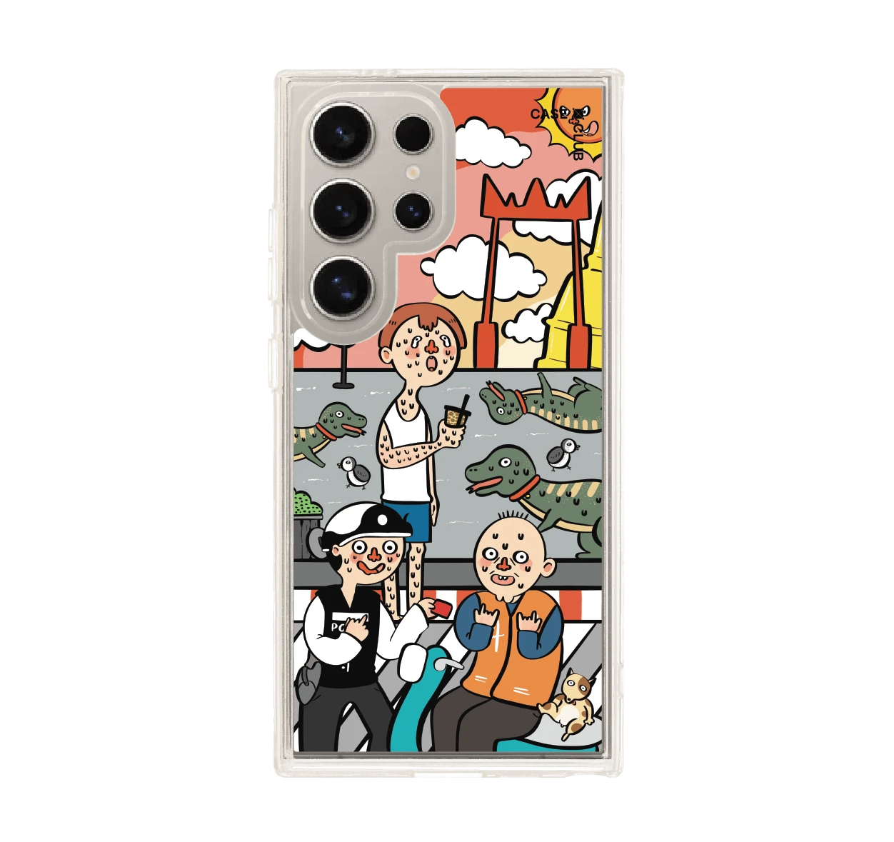 เคสใส samsung s24 ultra magsafe ศิลปะล้อเลียนเมืองไทย